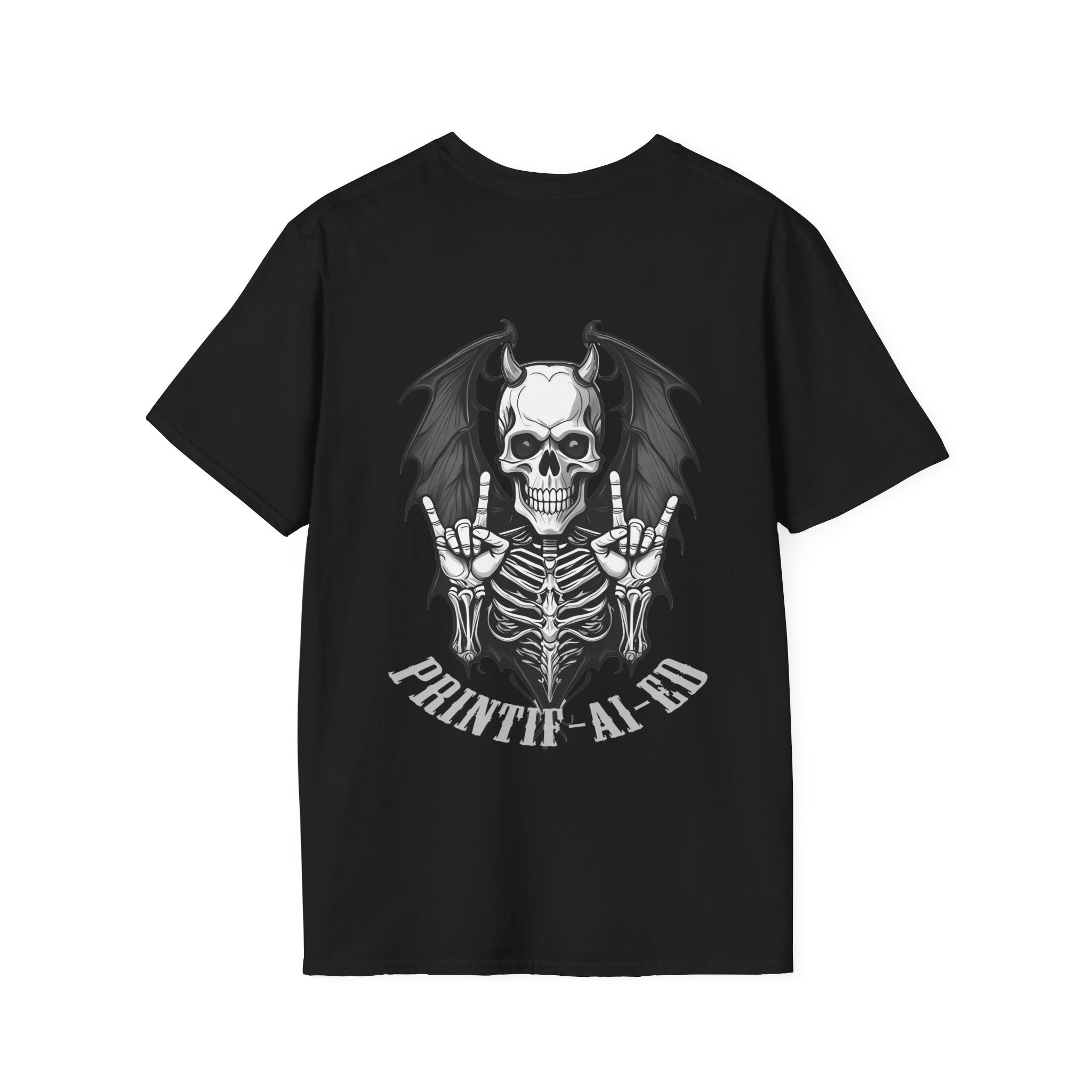 Printif-AI-ed Men's Throwing Horns Premium Tee