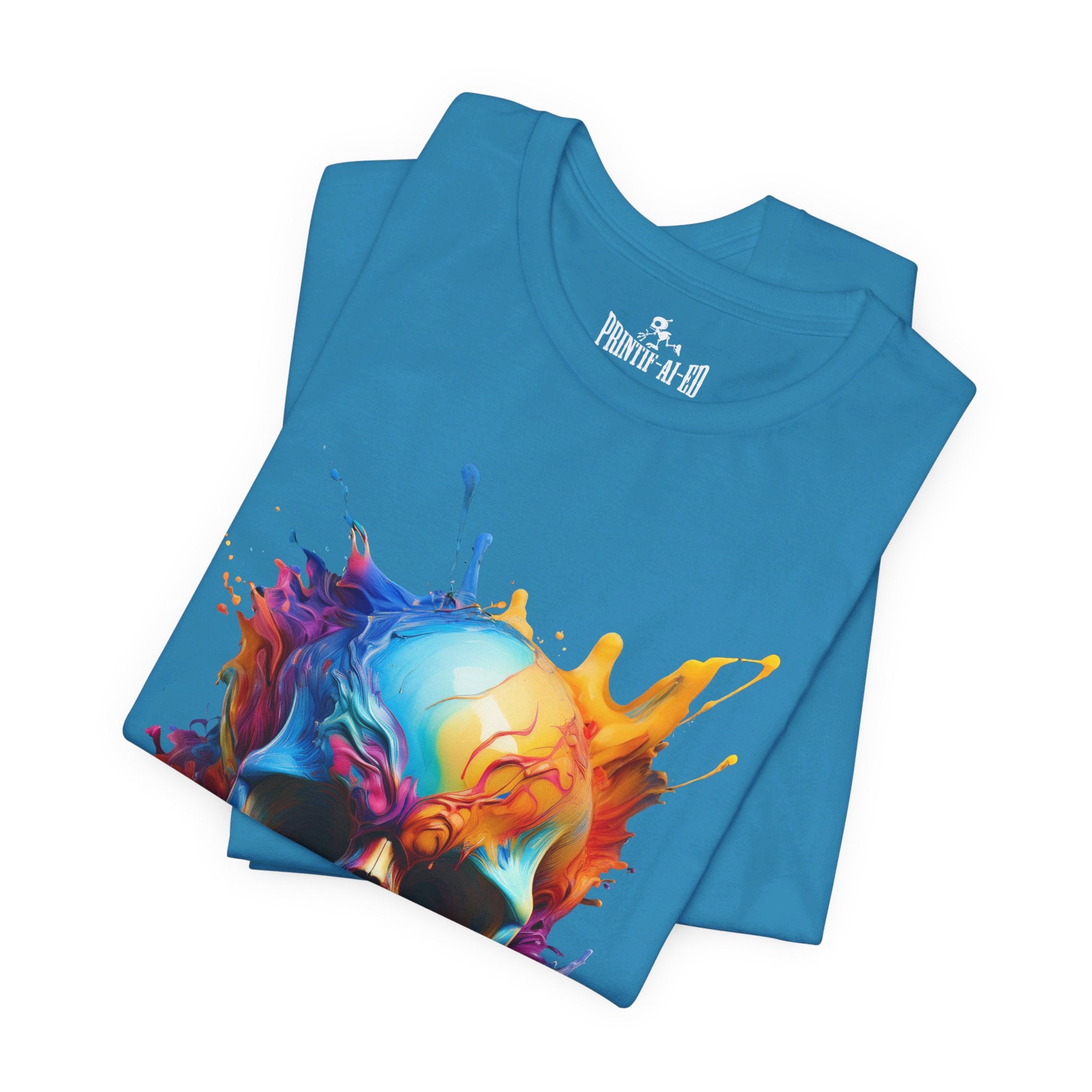 Printif-AI-ed Men's Color Skull Premium Tee