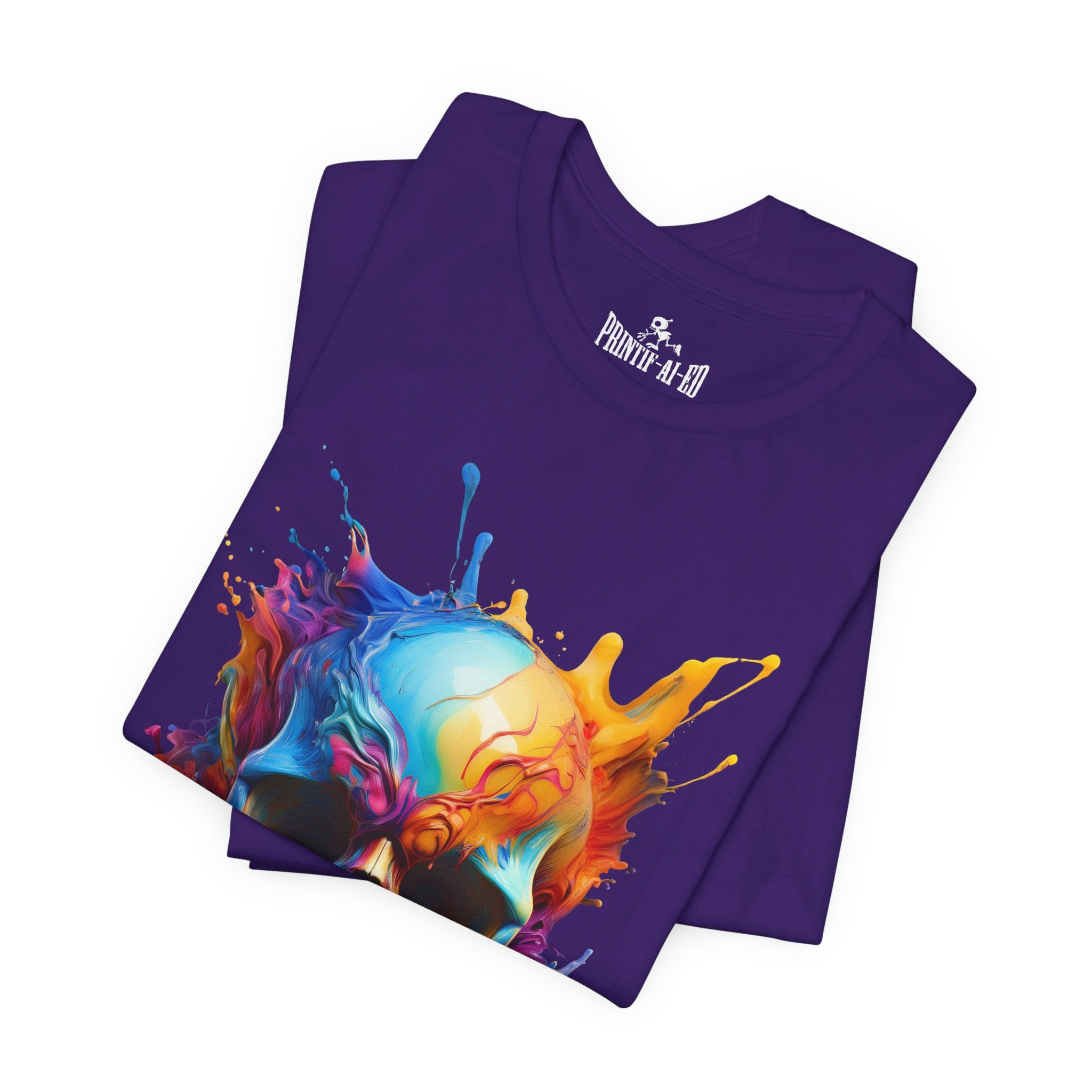 Printif-AI-ed Men's Color Skull Premium Tee