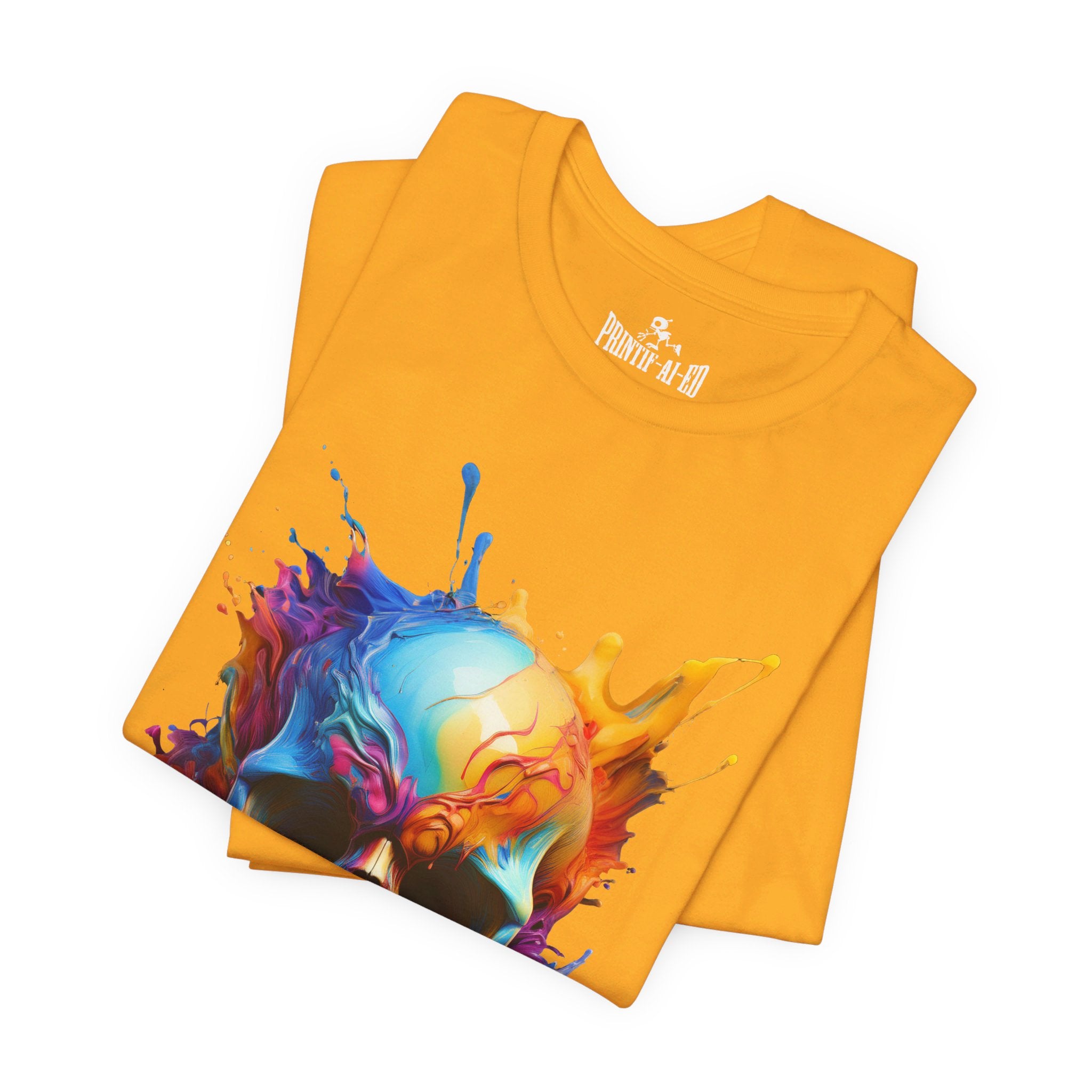 Printif-AI-ed Men's Color Skull Premium Tee