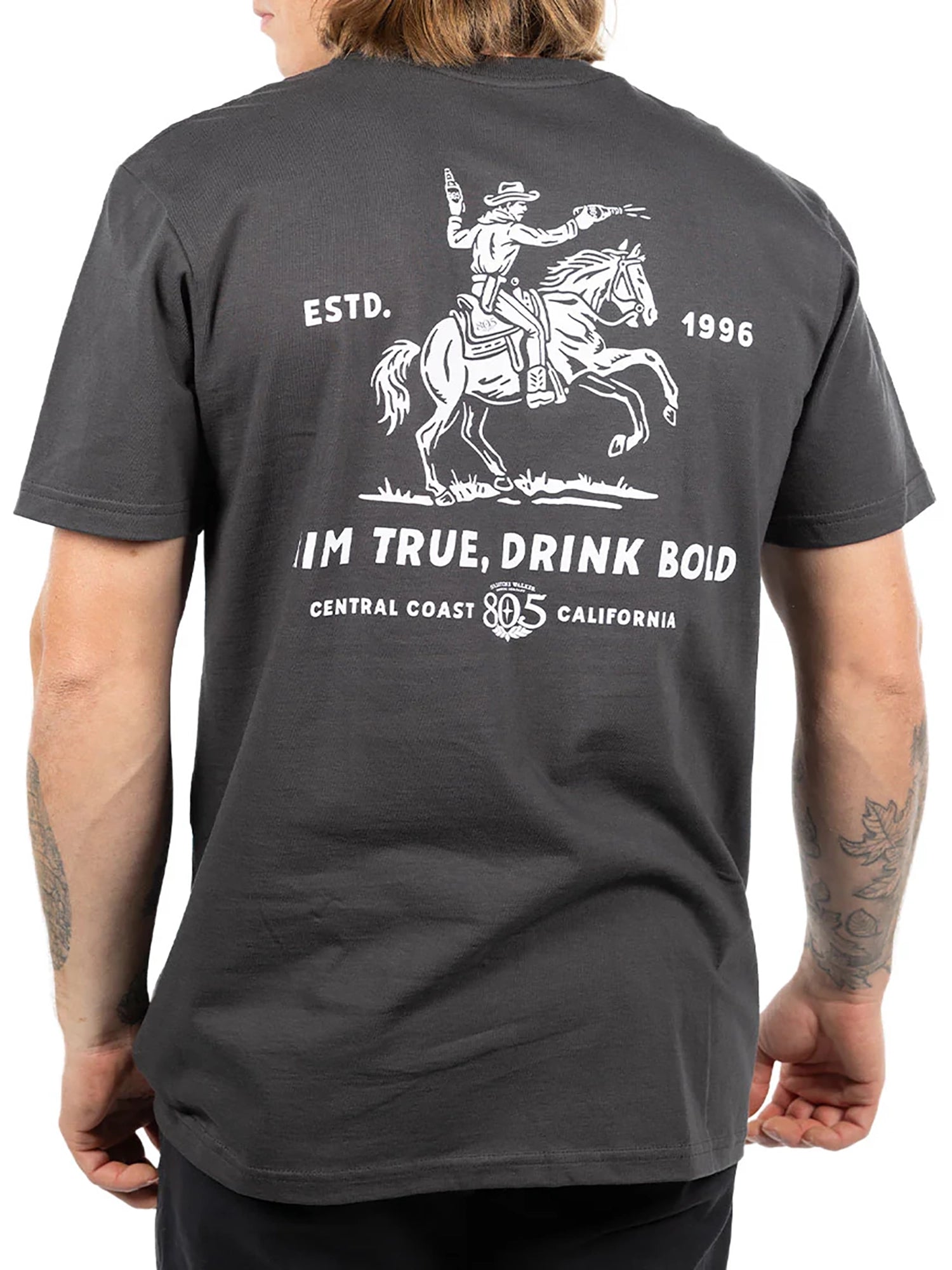 Fasthouse Men's 805 Premier Aim True SS Tee - Graphite Black