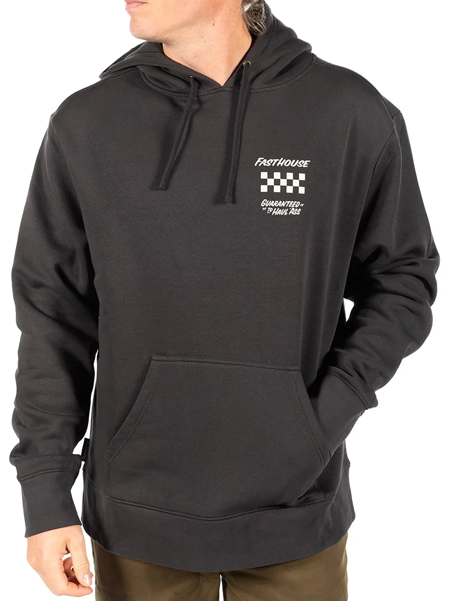 Fasthouse Men's All Out Pullover Hoodie - Vintage Black by FASTHOUSE