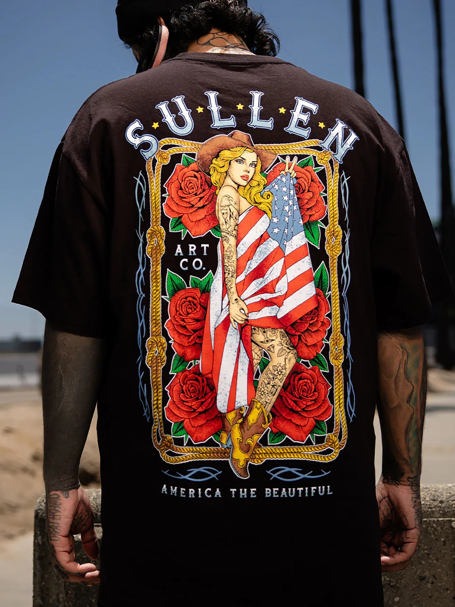 Sullen Men's American Beauty Graphic T-shirt - Black