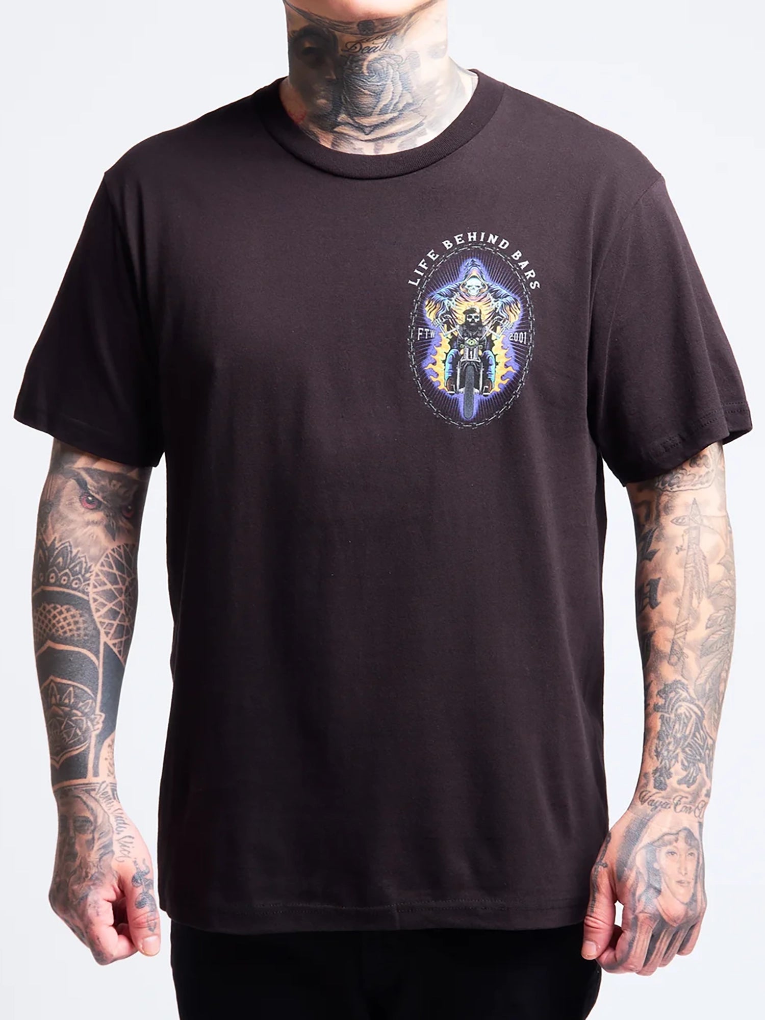 Sullen Men's Behind Bars Graphic T-shirt - Black