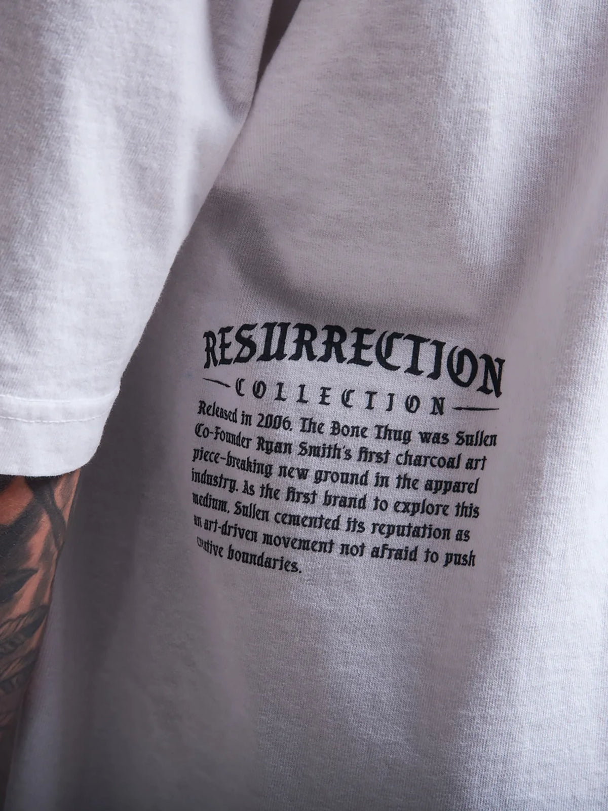 White Sullen Bone Thug 1 Ton T-shirt - lifestyle view