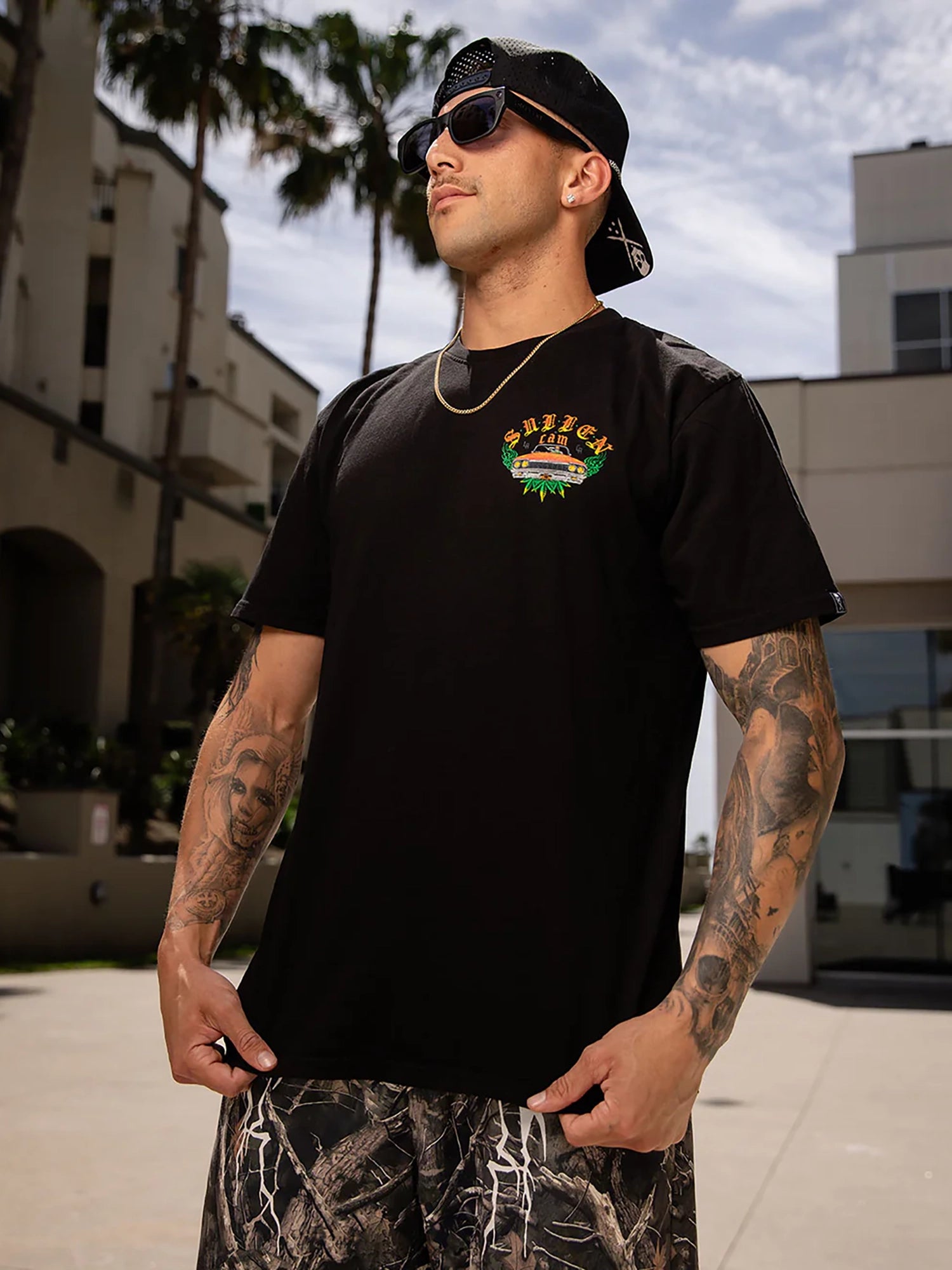 Sullen Men's Burn It Down Premium Tee - Jet Black by Sullen