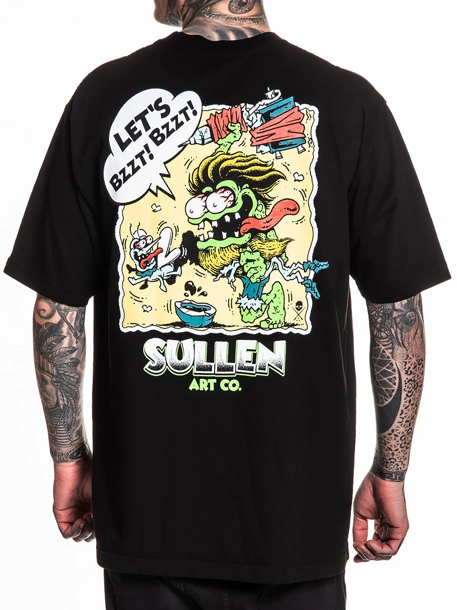 Sullen Men's Bzzt Bzzt One Ton Graphic Tee - Jet Black