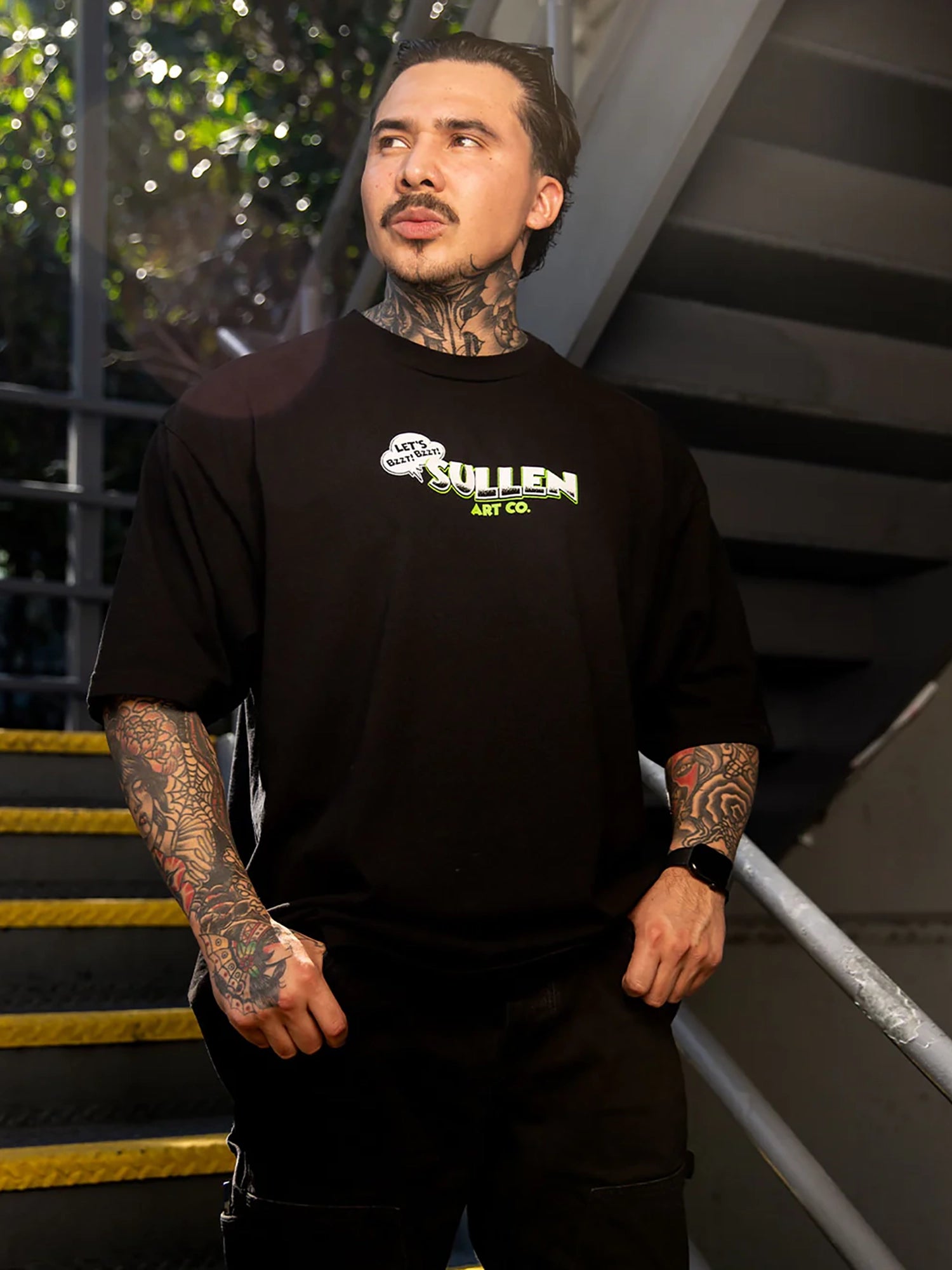 Sullen Men's Bzzt Bzzt One Ton Graphic Tee - Jet Black