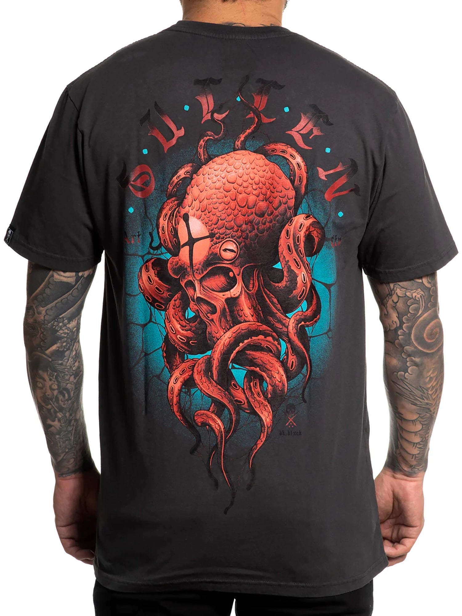 Sullen Men's Cephaskull Premium Tee - Black Ink by Sullen