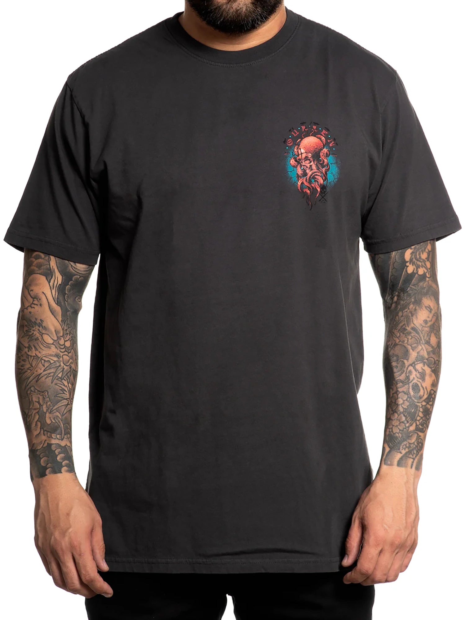 Sullen Men's Cephaskull Premium Tee - Black Ink by Sullen