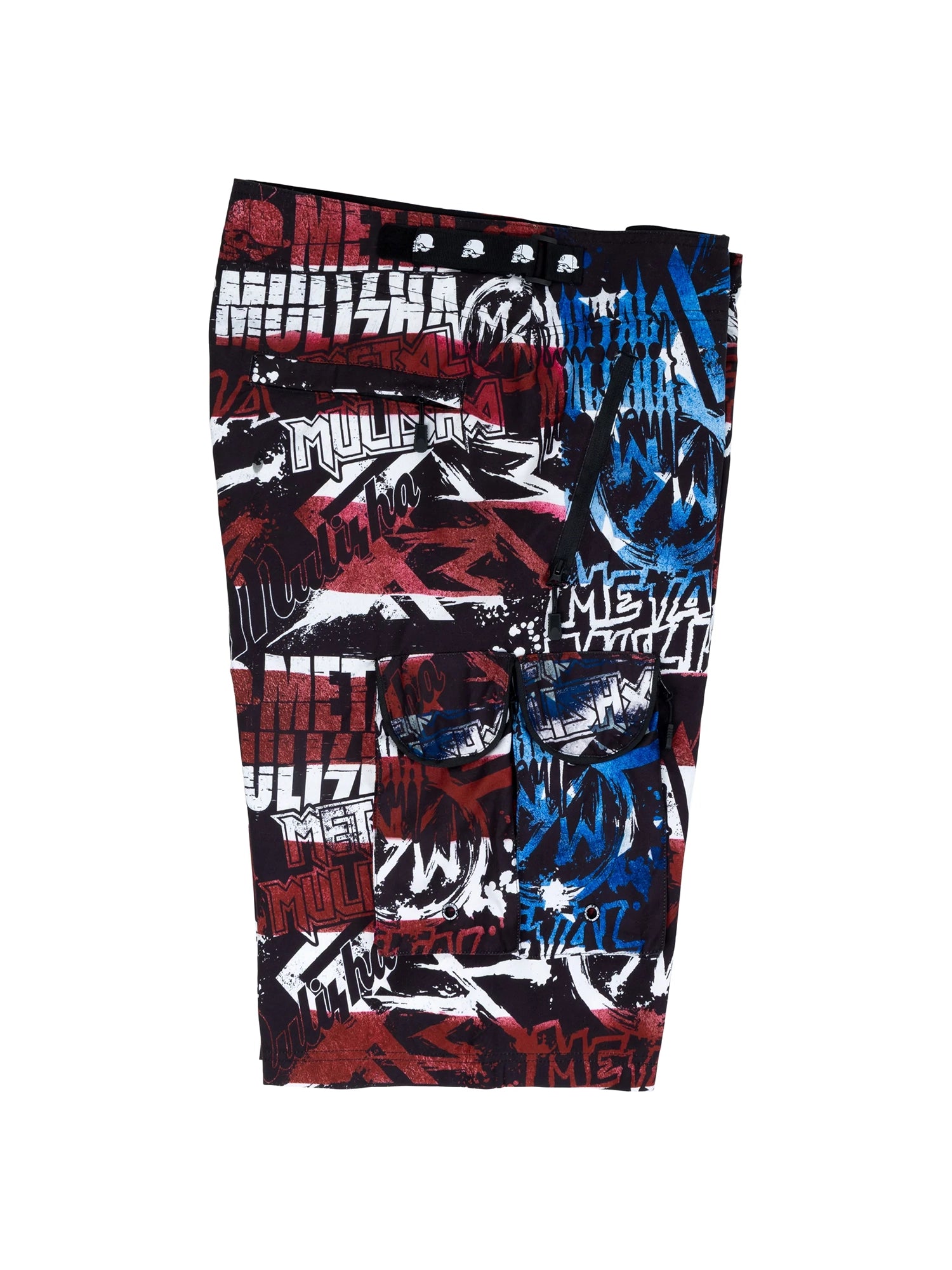 Metal Mulisha Men's D - Lush 2 Boardshorts - Red White and Blue by Metal Mulisha