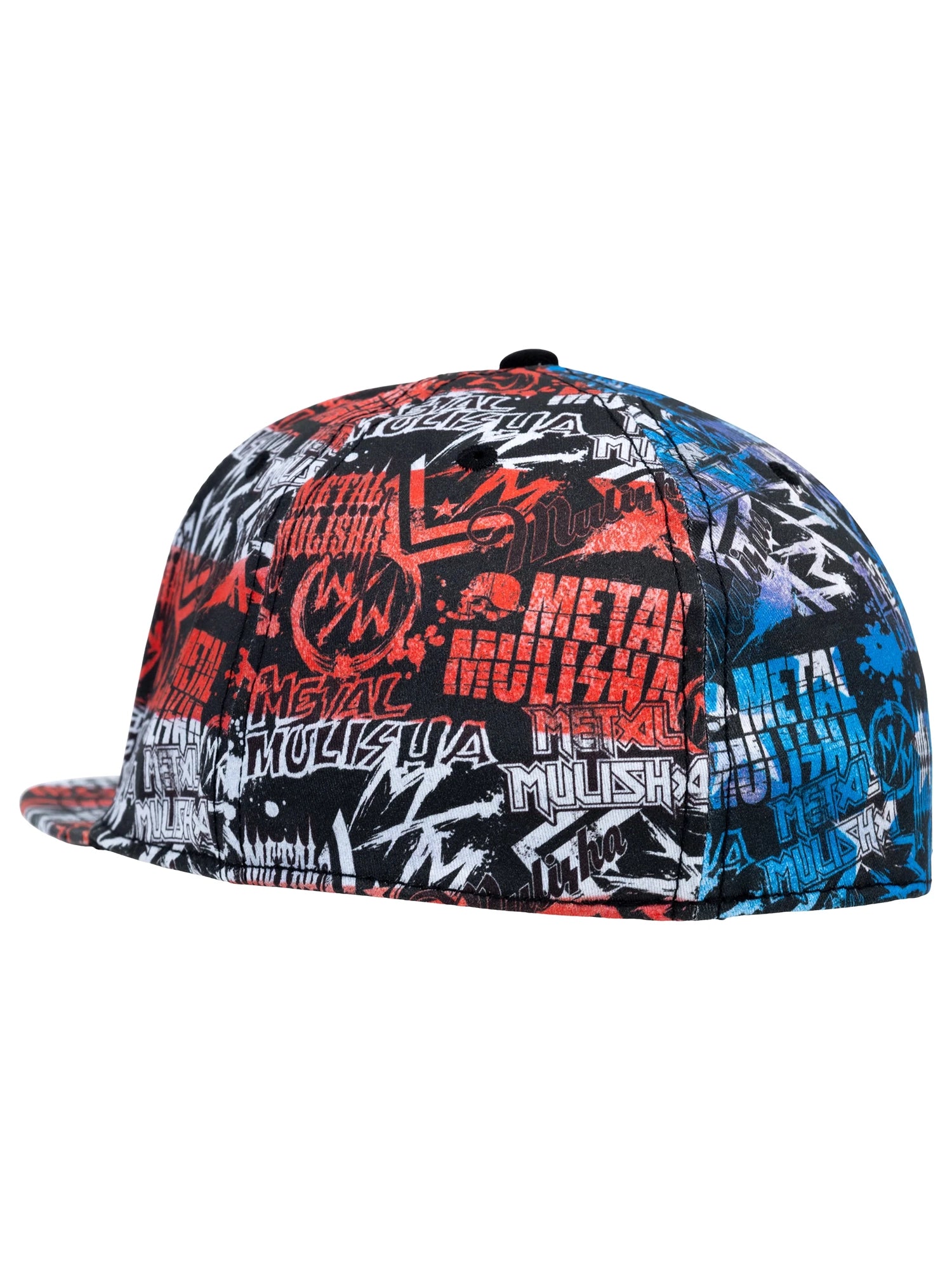 Metal Mulisha Men's D - Lush 2 Flex Hat - Red White and Blue by Metal Mulisha