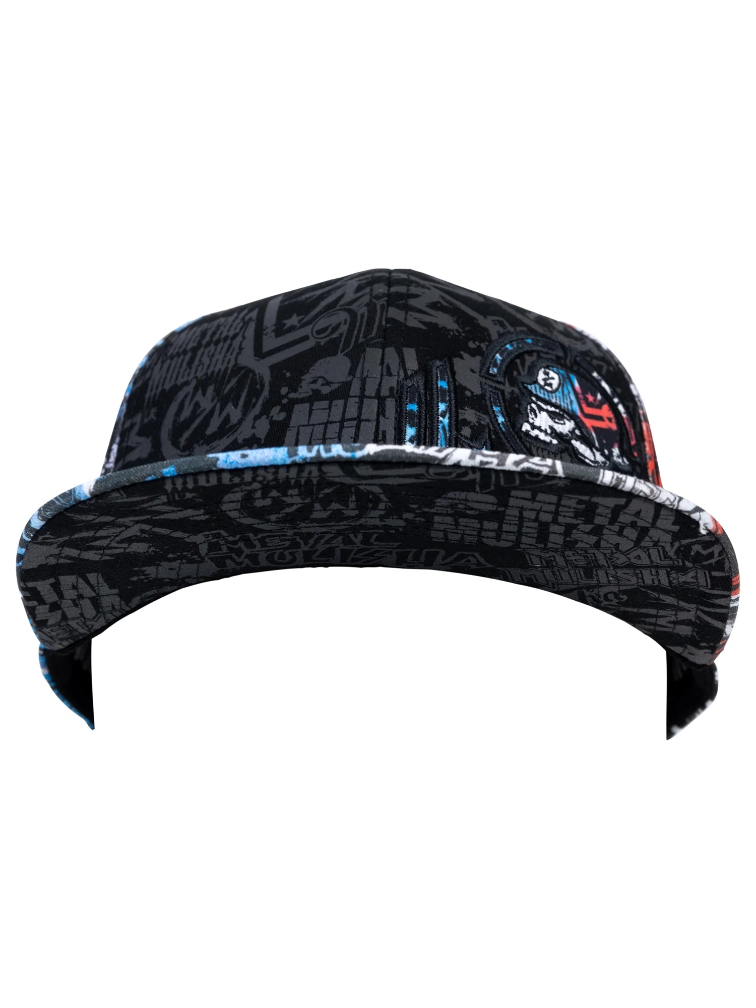 Metal Mulisha Men's D - Lush 2 Flex Hat - Red White and Blue by Metal Mulisha