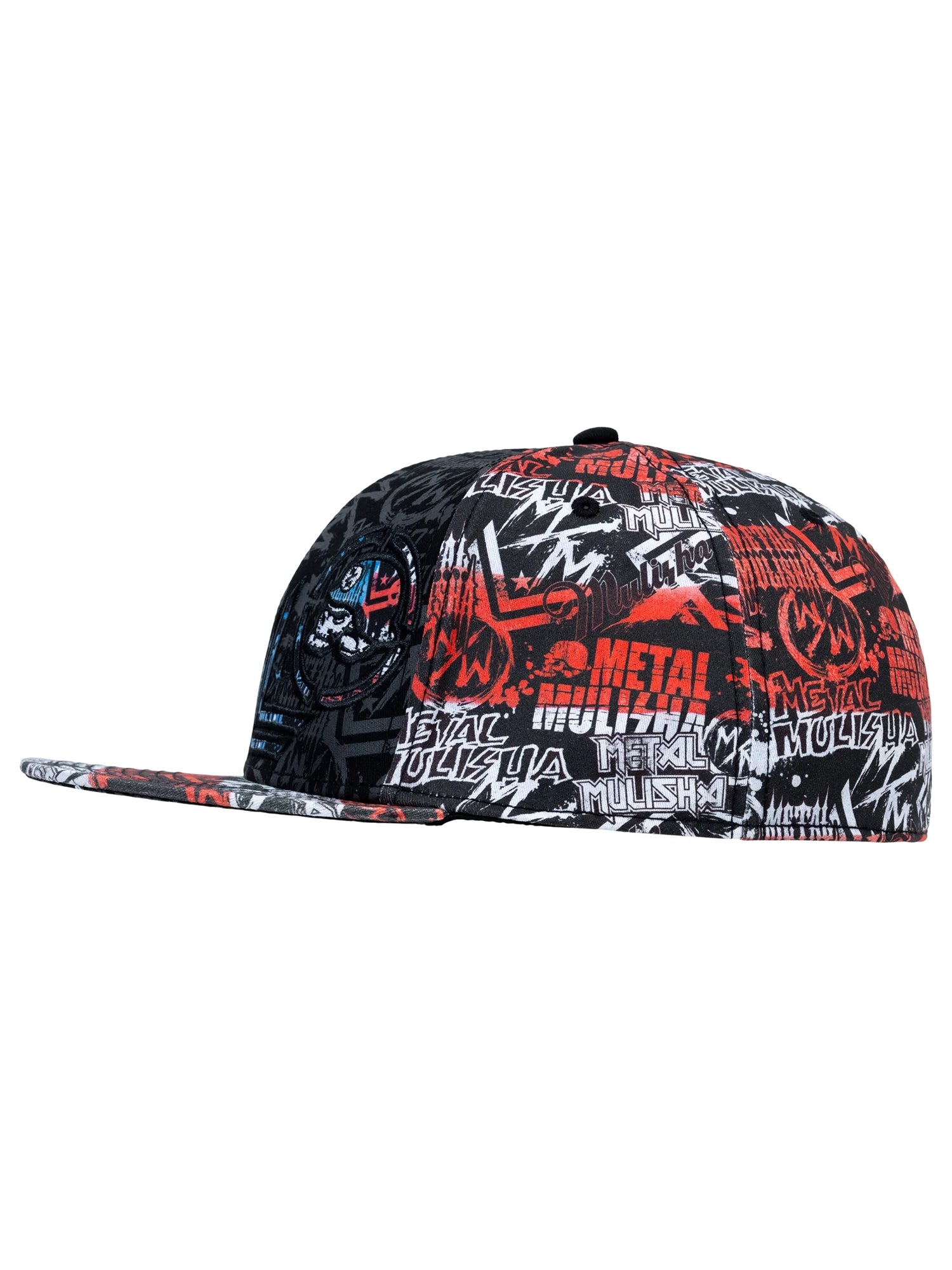 Metal Mulisha Men's D - Lush 2 Flex Hat - Red White and Blue by Metal Mulisha