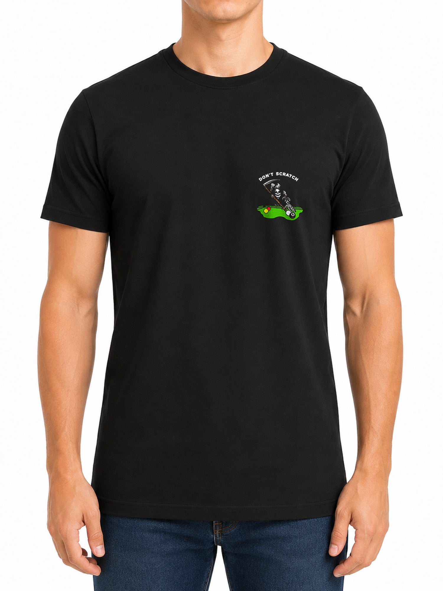 Last Call Co Men's Don't Scratch Graphic T-shirt - Black