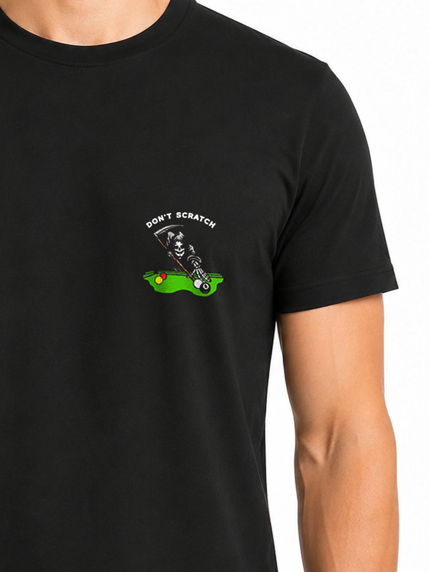 Last Call Co Men's Don't Scratch Graphic T-shirt - Black