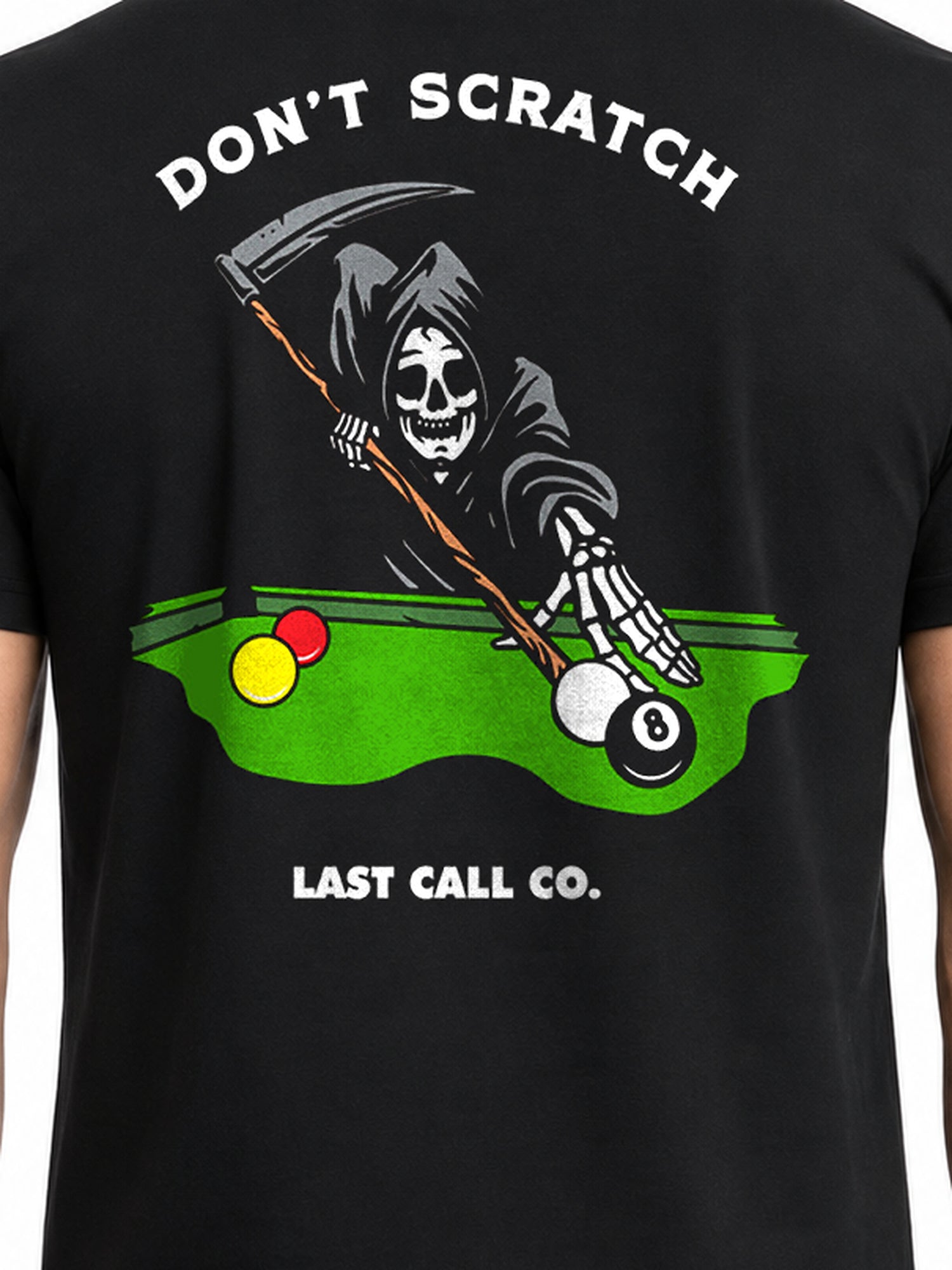 Last Call Co Men's Don't Scratch Graphic T-shirt - Black