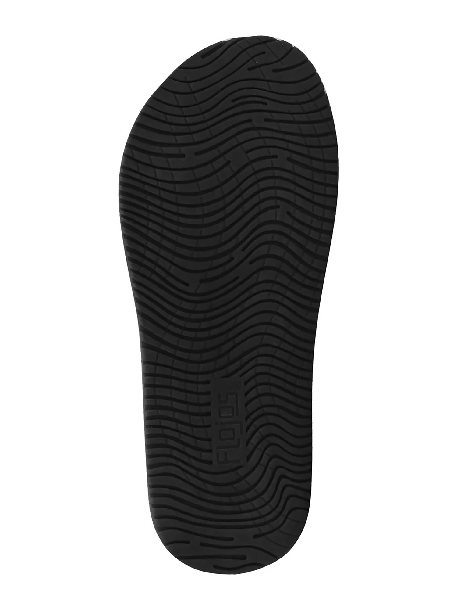 Flojos Men's Duke Hook and Loop Fastener Black Weave Sandals