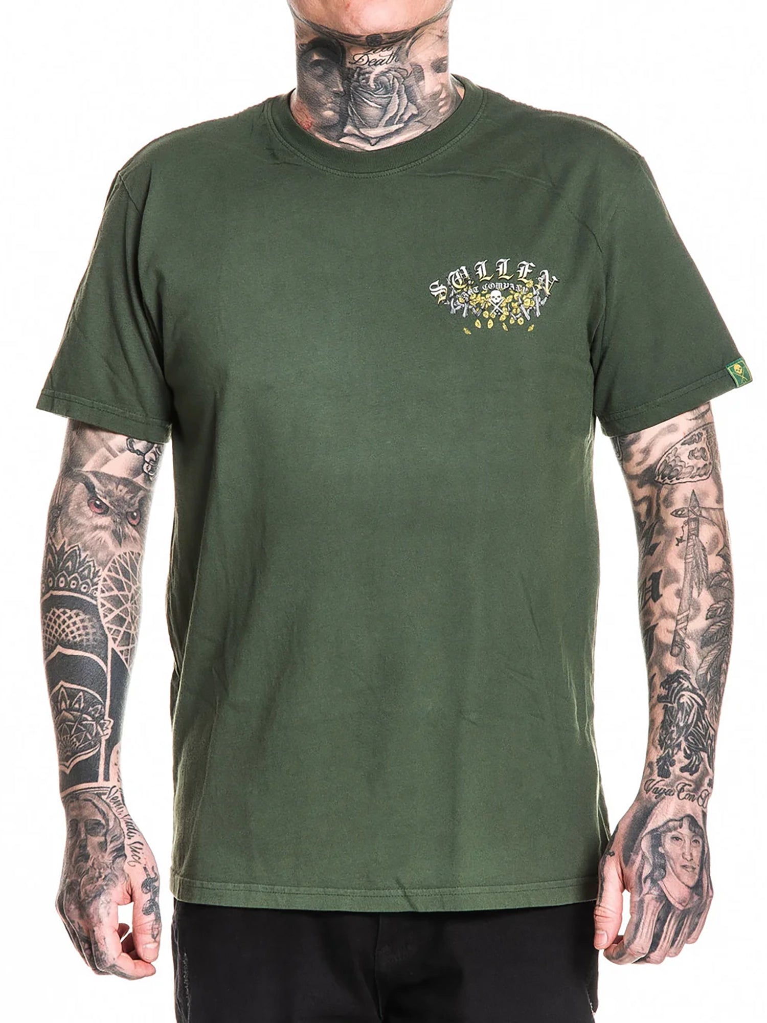 Sullen Men's Forever Lucky Premium Graphic T-shirt - Thyme by Sullen