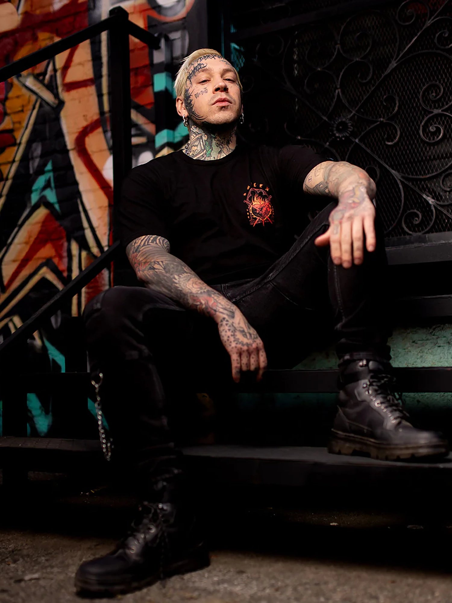 Sullen Men's Full Heart Premium T-shirt by Sullen