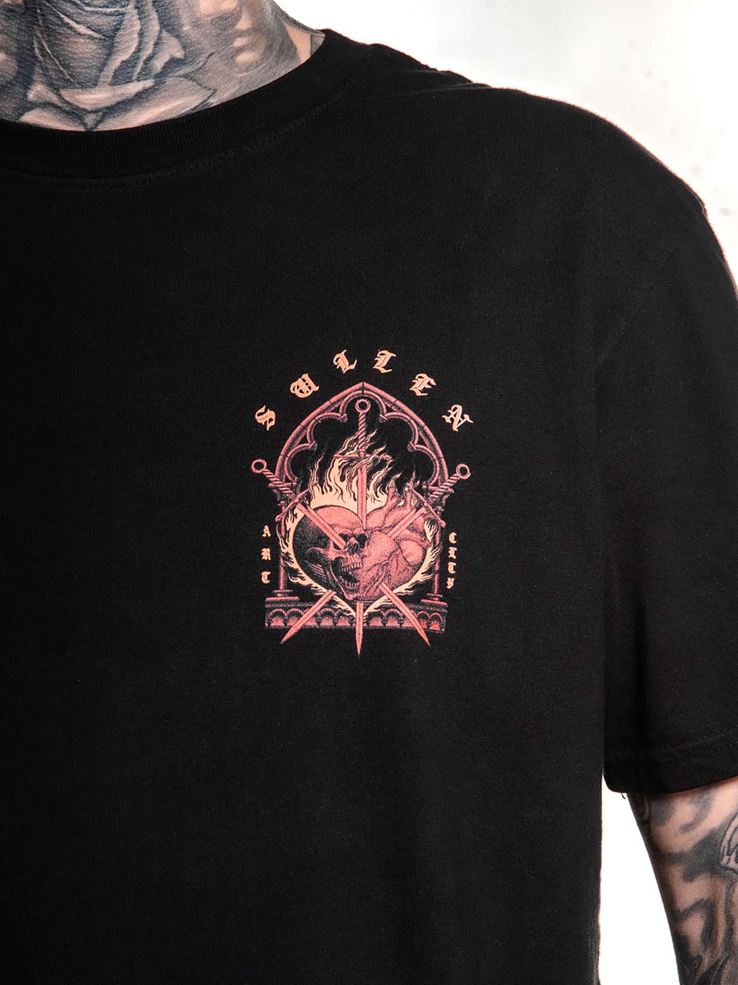 Sullen Men's Full Heart Premium T-shirt by Sullen