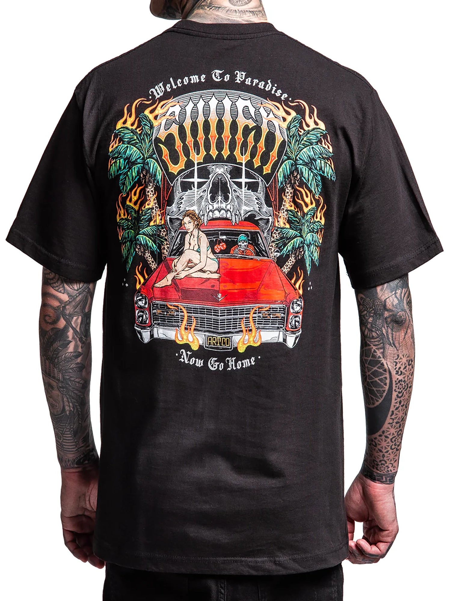 Sullen Men's Go Home Graphic Tee - Black