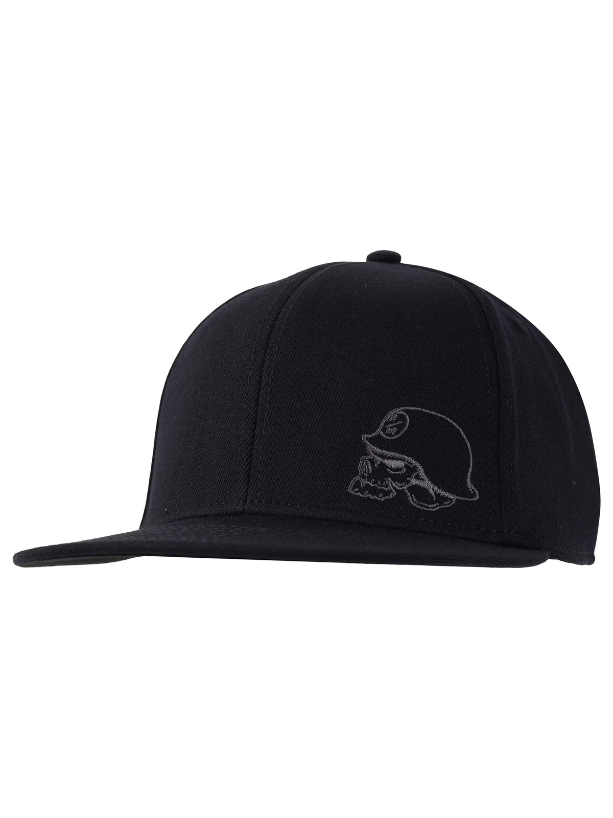 Metal Mulisha Helmet Flexsnap Hat black and charcoal angled view
