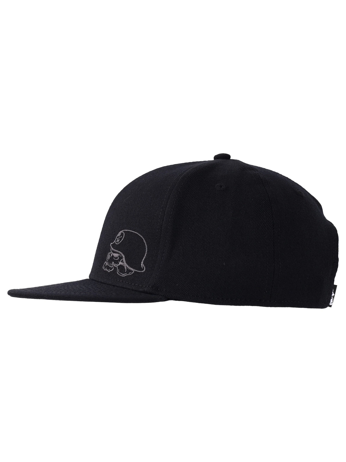 Metal Mulisha Helmet Flexsnap Hat black and charcoal left side view
