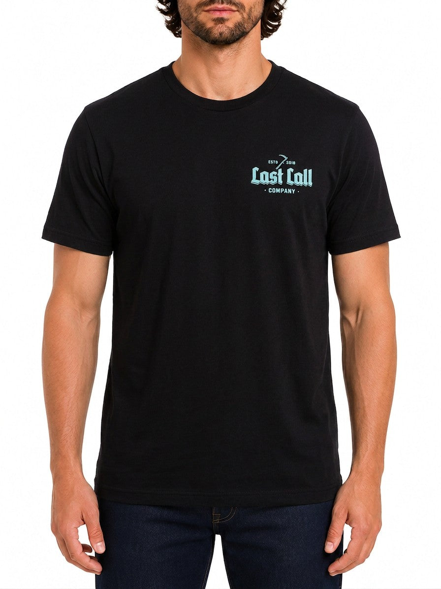 Last Call Co Men's House Graphic T-shirt - Black
