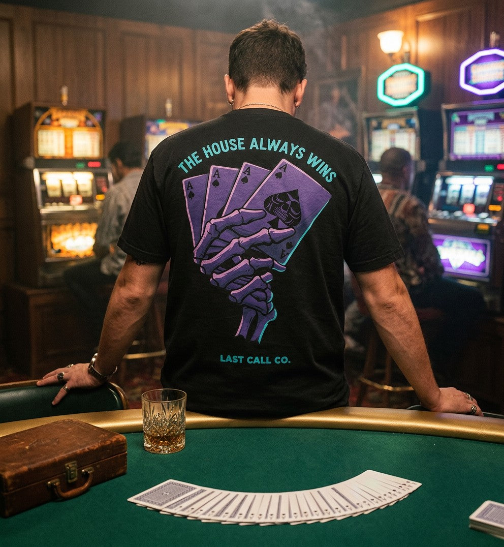 Last Call Co Men's House Graphic T-shirt - Black