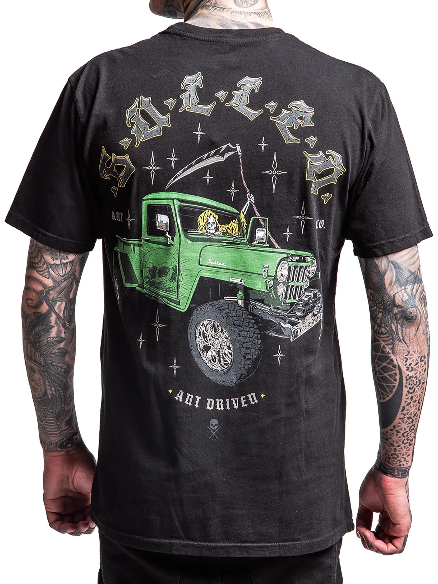 Sullen Men's Jeepin N Reapin Premium Graphic T-shirt - Jet Black by Sullen