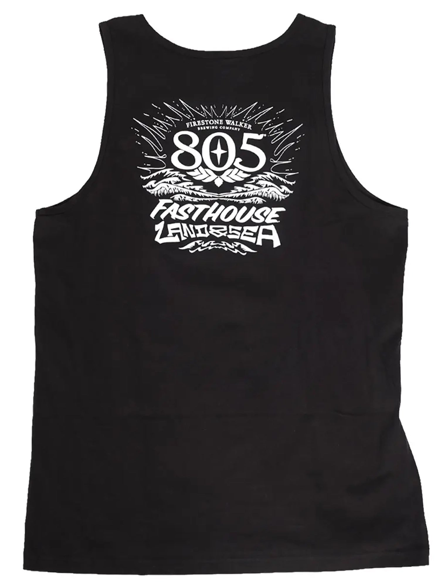 Fasthouse Men's 805 Land and Sea Graphic Tank Top - Black