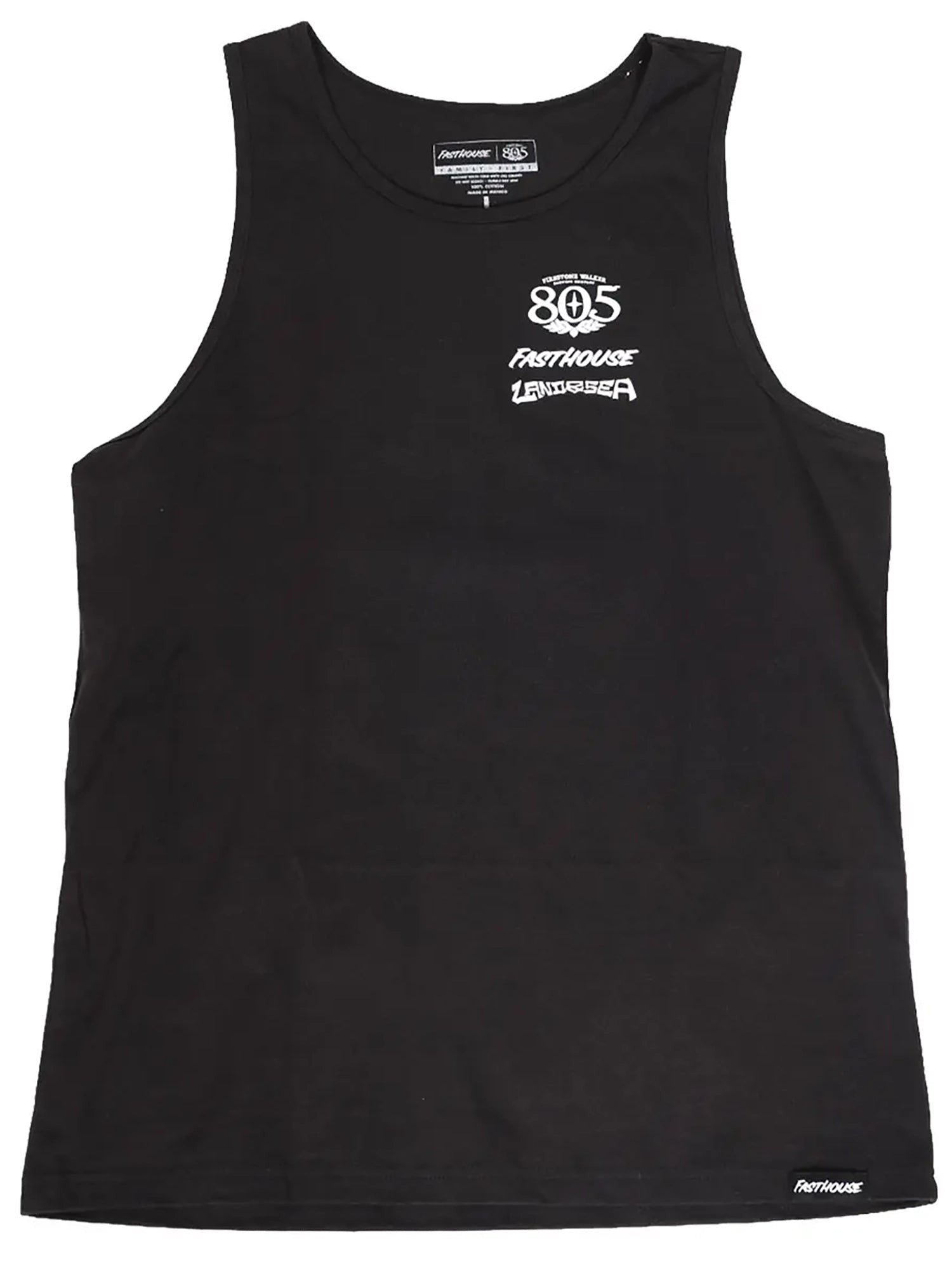 Fasthouse Men's 805 Land and Sea Graphic Tank Top - Black