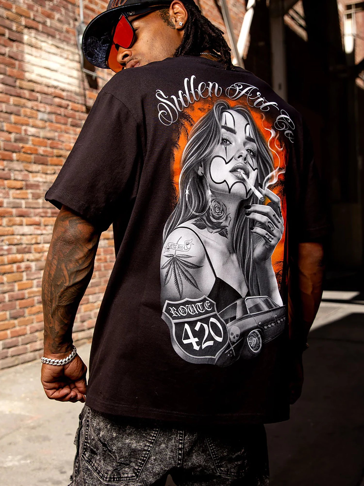 Sullen Men's Lets Roll Graphic Tee - Black by Sullen