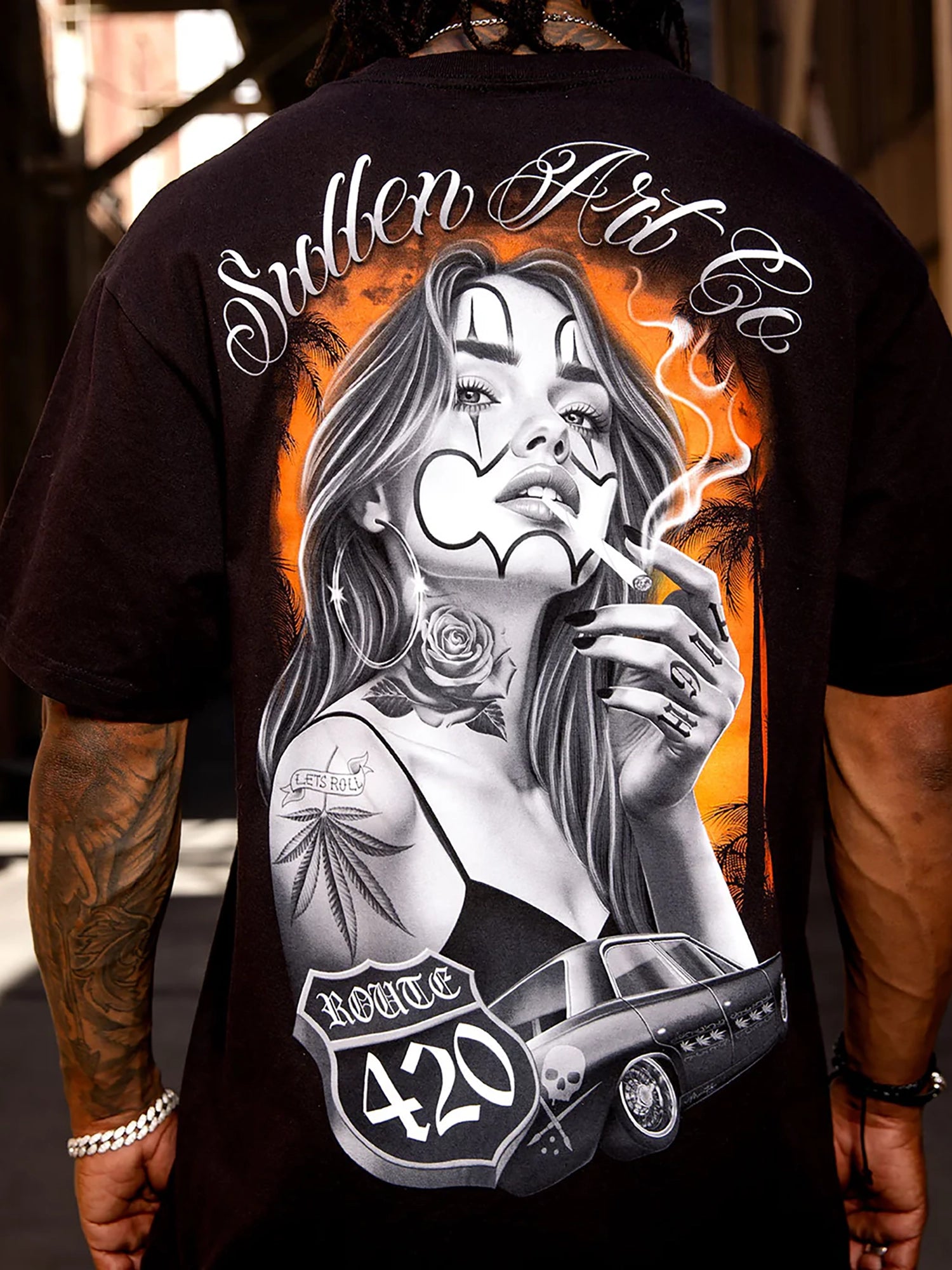 Sullen Men's Lets Roll Graphic Tee - Black by Sullen