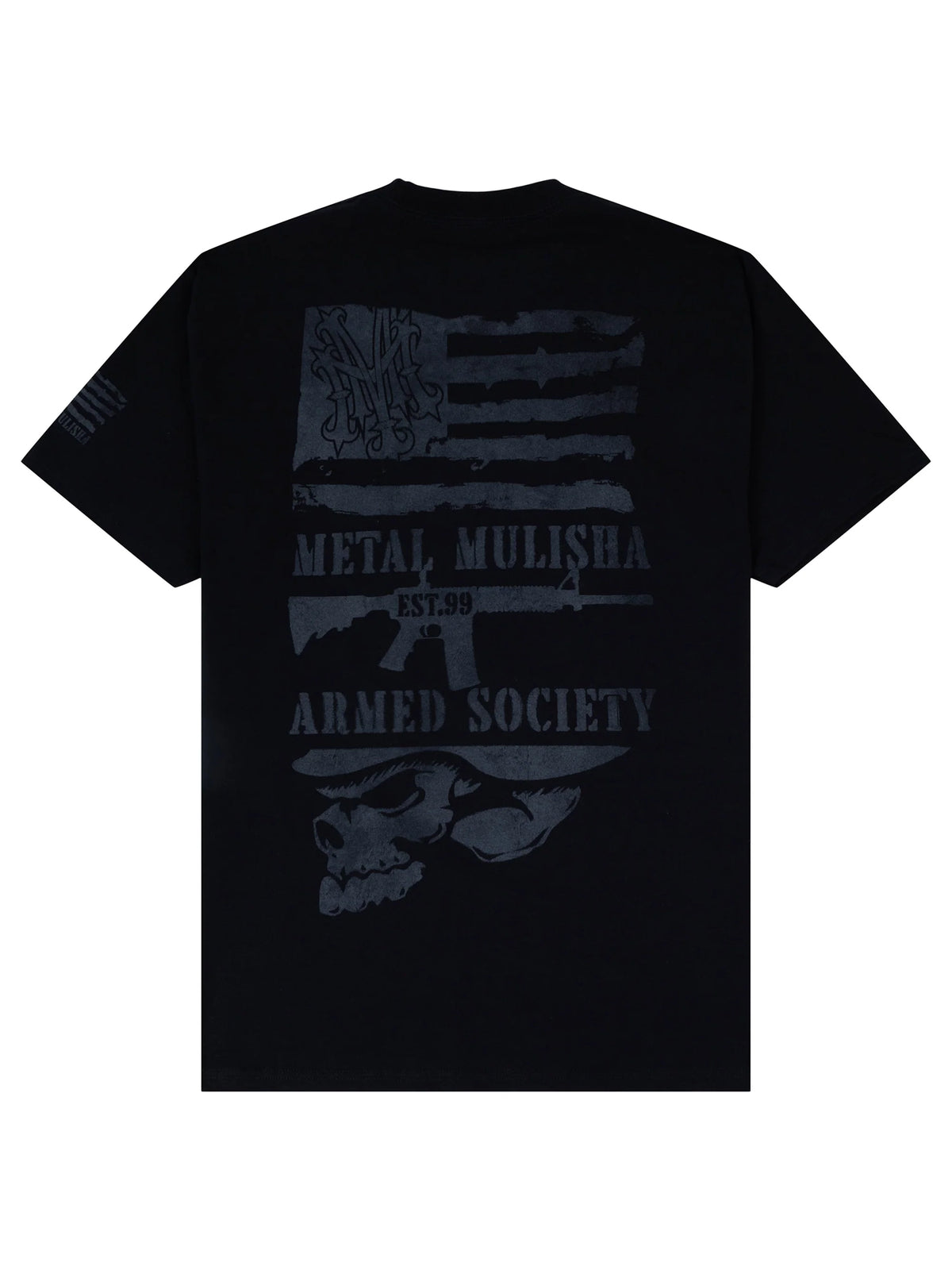 Metal Mulisha Liberty Div black graphic T-shirt back view