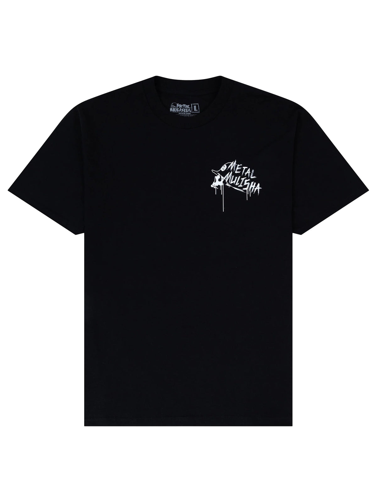 Metal Mulisha Lost Flag black graphic T-shirt front view