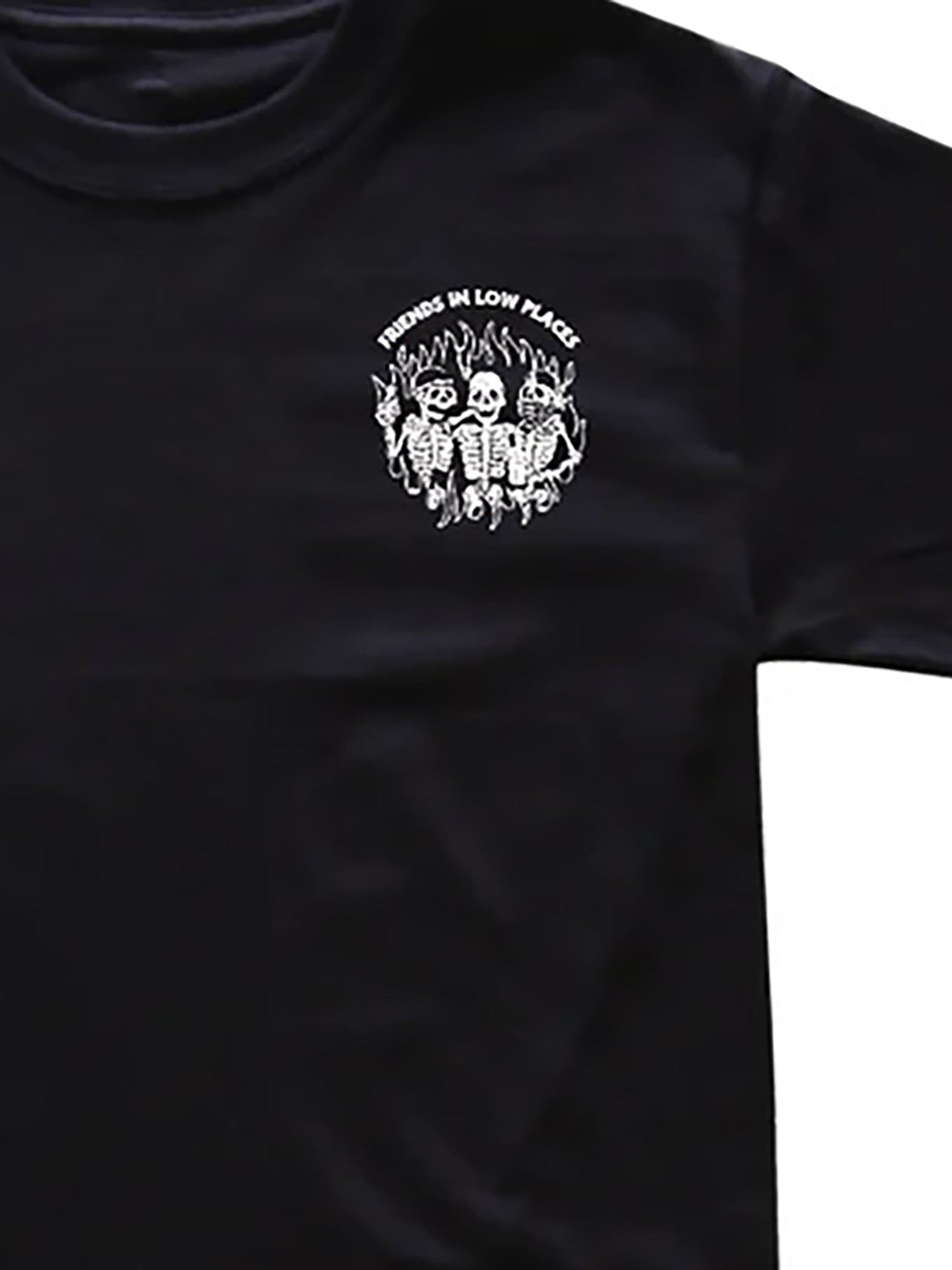 Last Call Co Men's Low Places Graphic T-shirt - Black