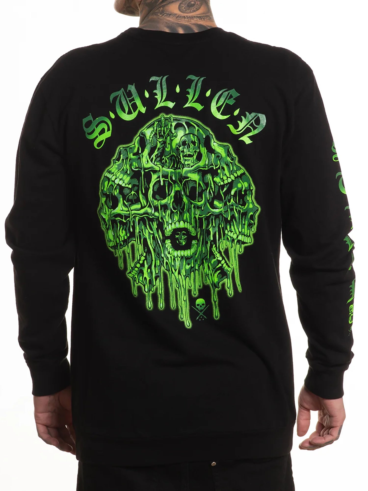 Sullen Men's Melting Skulls Long Sleeve Premium T-shirt