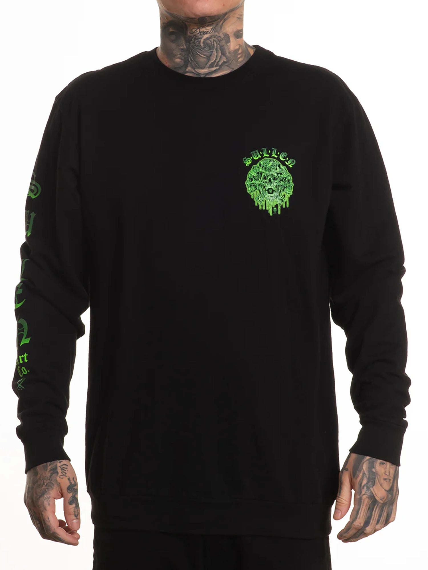 Sullen Men's Melting Skulls Long Sleeve Premium T-shirt