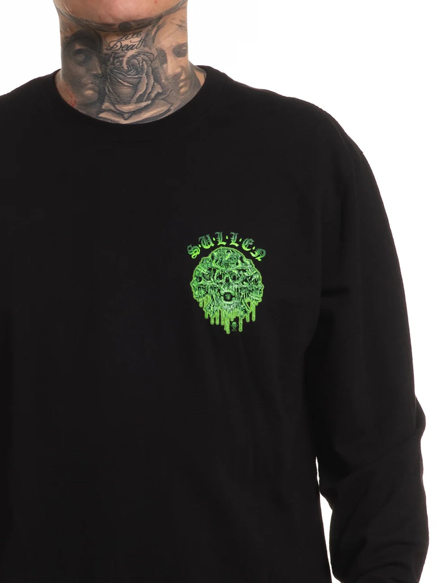 Sullen Men's Melting Skulls Long Sleeve Premium T-shirt