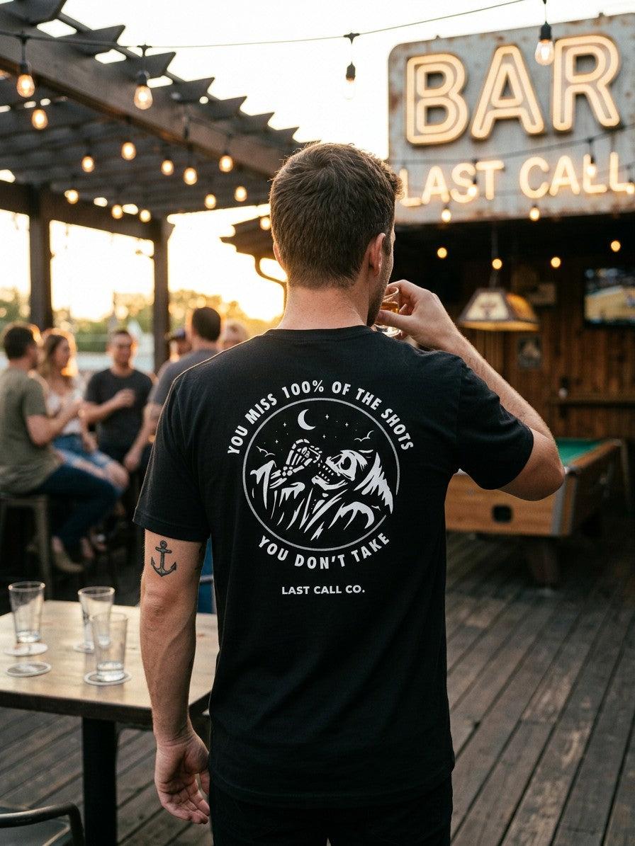 Last Call Co Miss Graphic T-shirt Black lifestyle back view