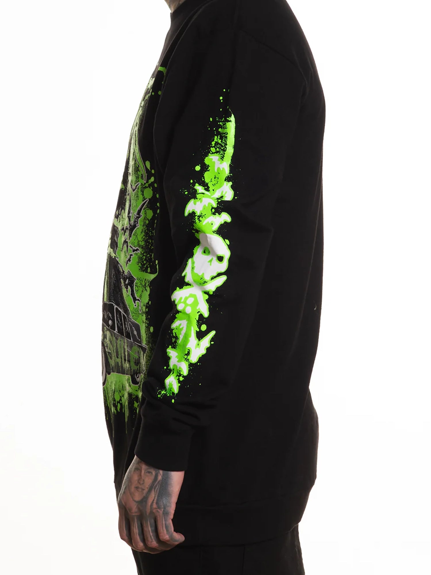 Sullen Men's Never Late Long Sleeve French Terry Glow in the Dark Premium T-shirt