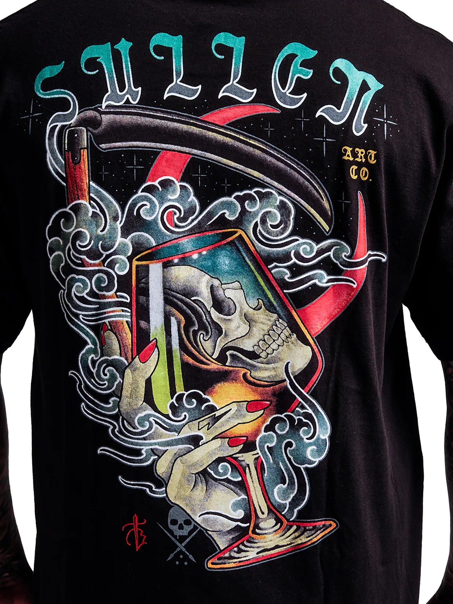Sullen Men's Nightcap Graphic T-shirt - Black
