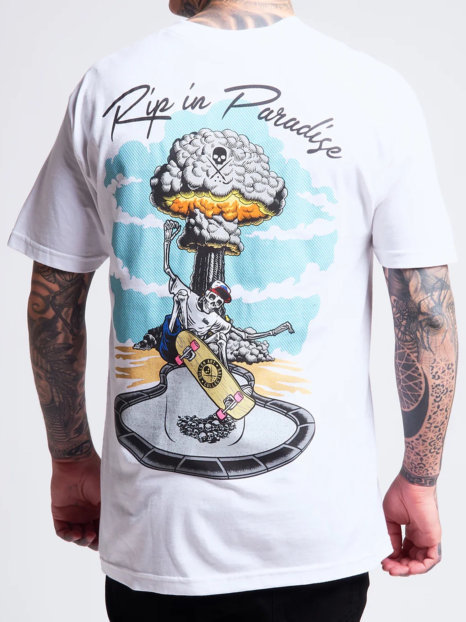 Sullen Men's RIP In Paradise Graphic T-shirt - White by Sullen