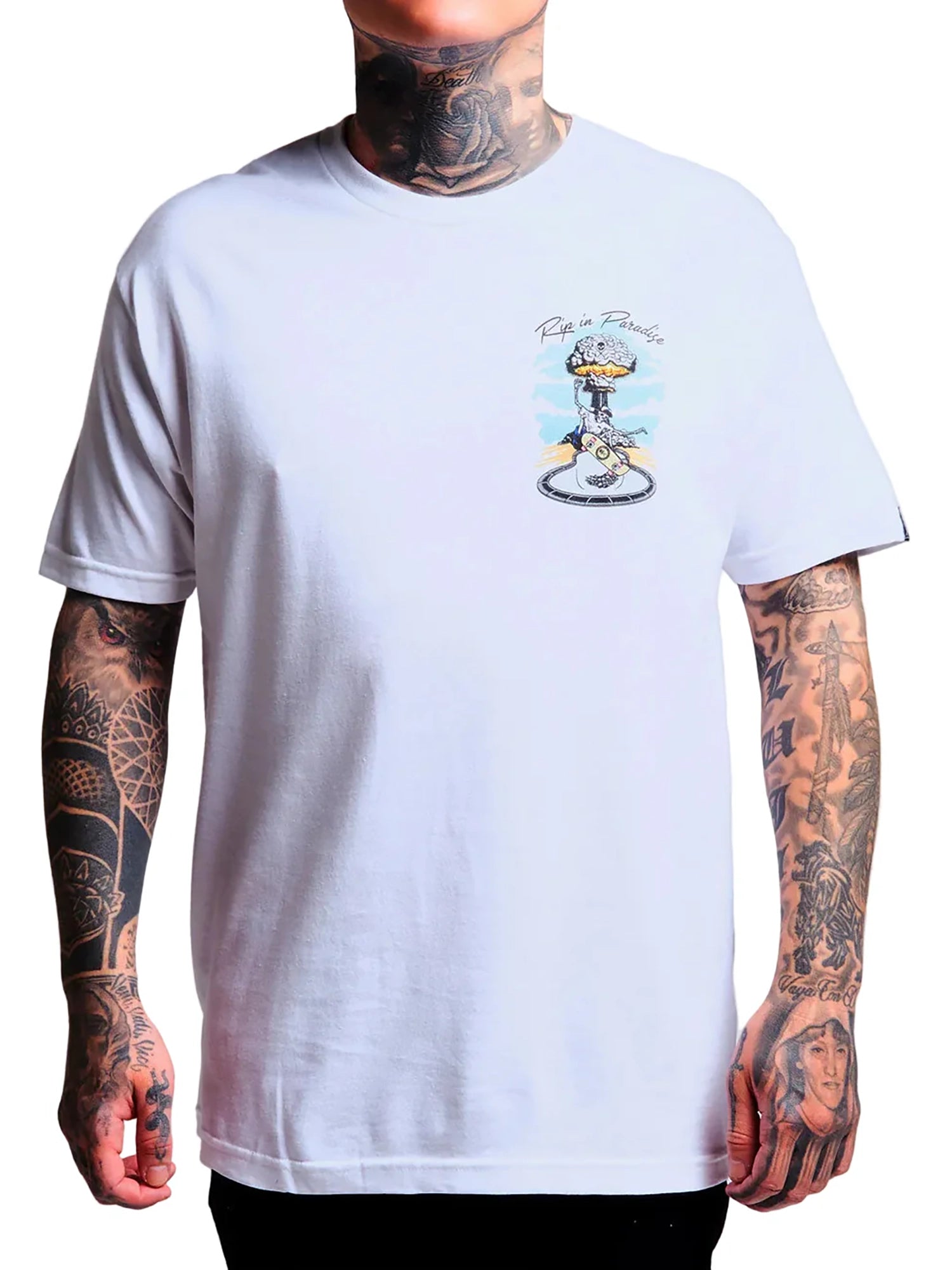 Sullen Men's RIP In Paradise Graphic T-shirt - White by Sullen