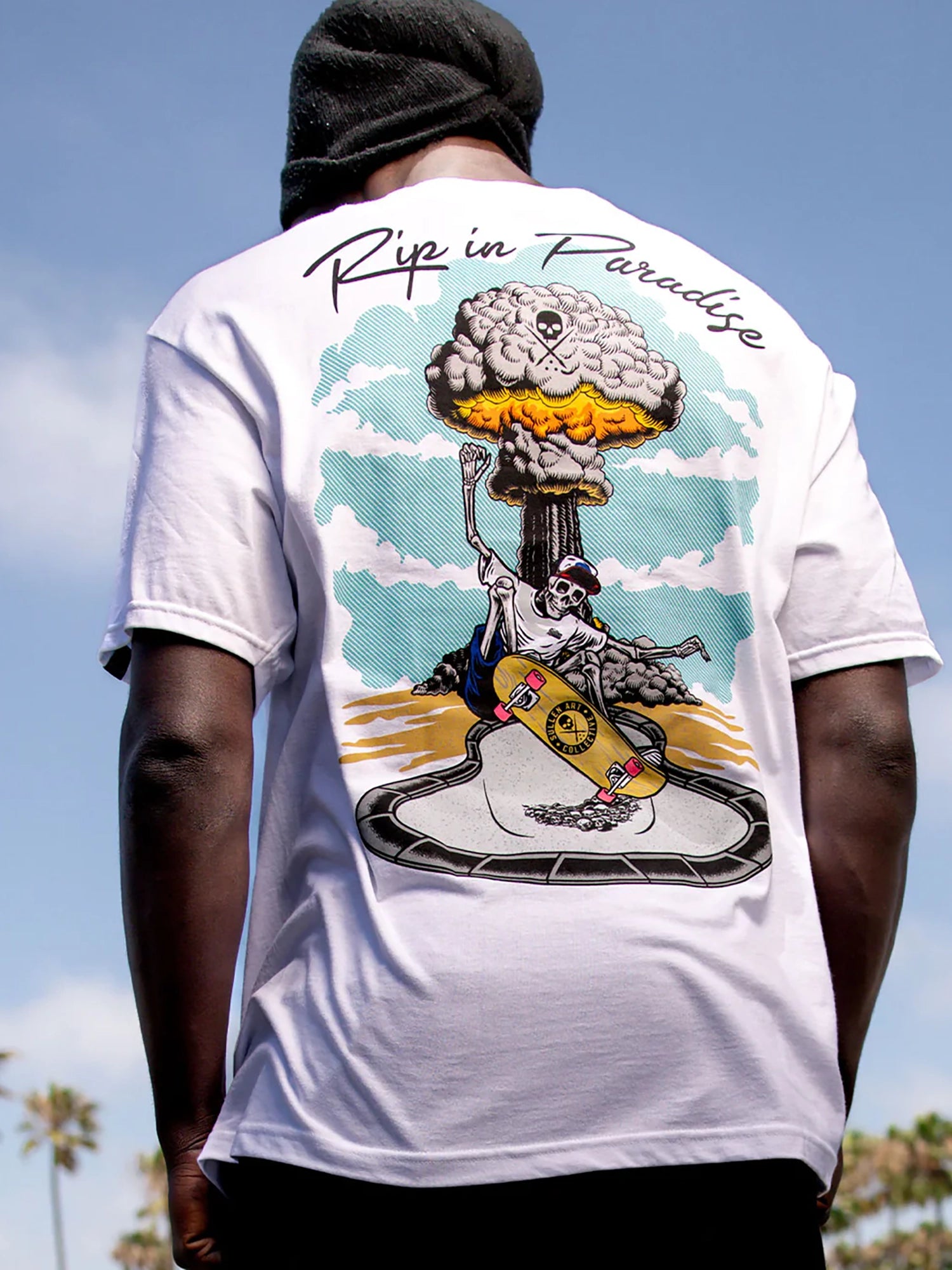 Sullen Men's RIP In Paradise Graphic T-shirt - White by Sullen