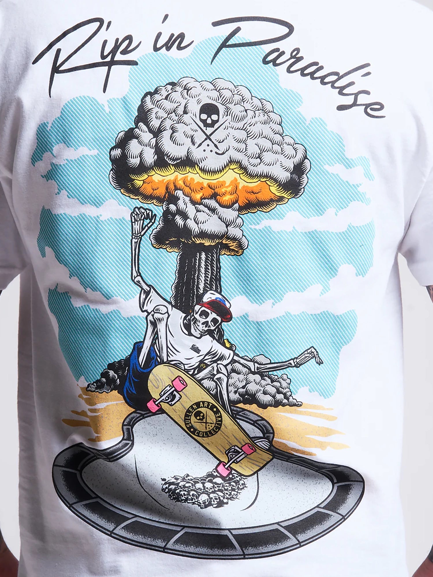 Sullen Men's RIP In Paradise Graphic T-shirt - White by Sullen
