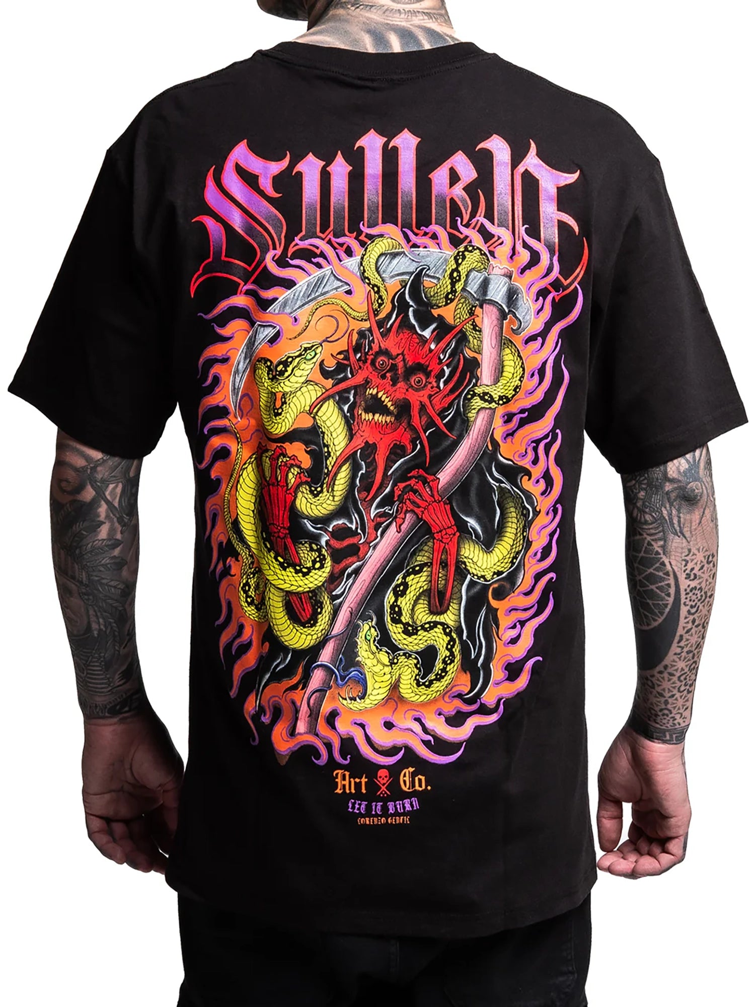 Sullen Men's Red Reaper Graphic Tee - Black by Sullen