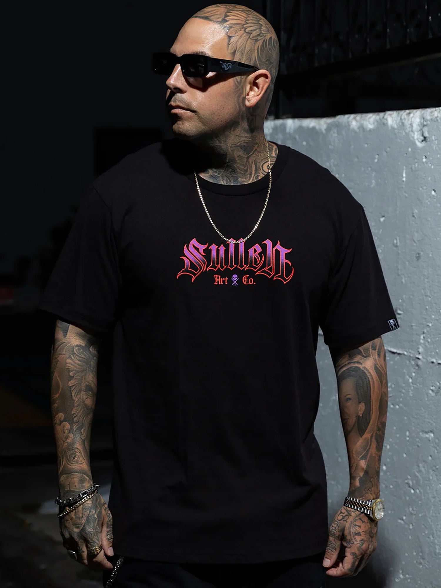 Sullen Men's Red Reaper Graphic Tee - Black by Sullen